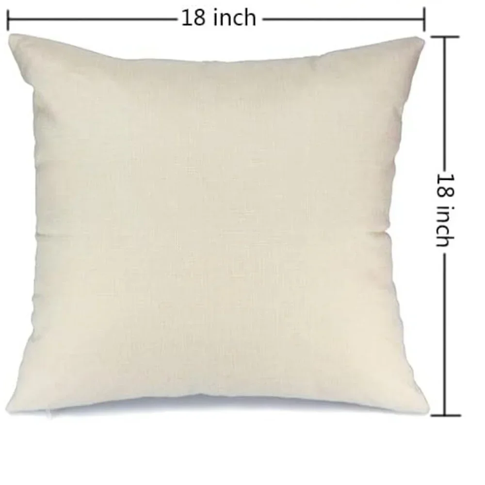 NEW SET OF 4 CHRISTMAS COTTON LINEN BLEND CHRISTMAS SEASONAL PILLOW COVERS 18